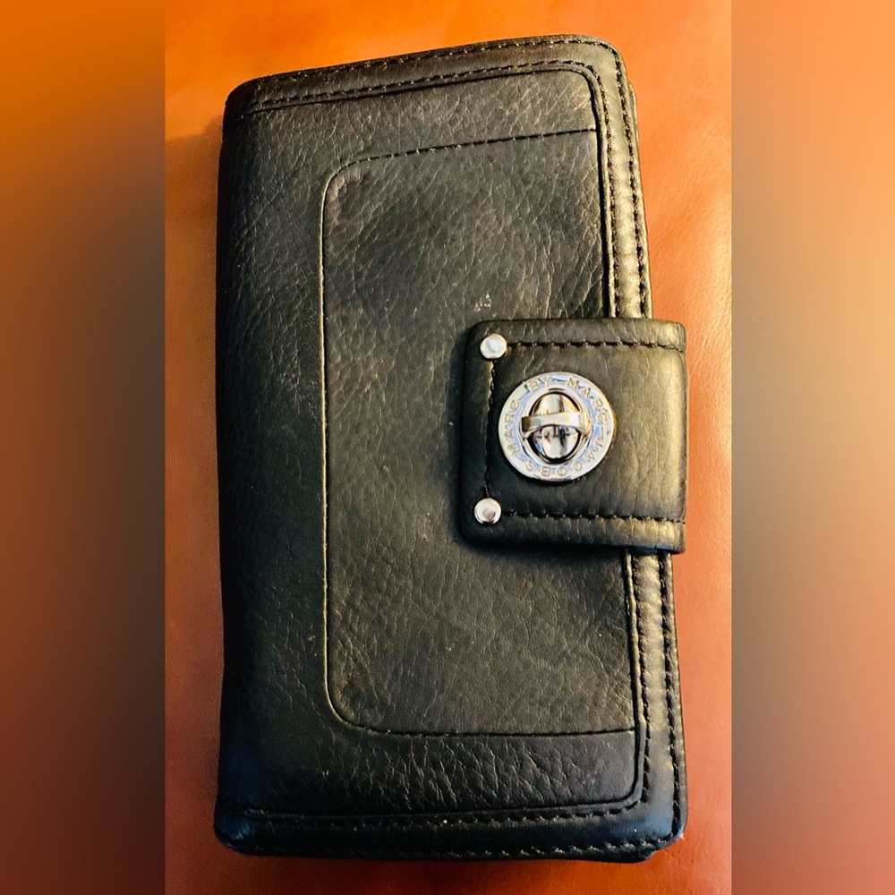 Marc By Marc Jacobs Vintage Black Soft Leather Wallet.